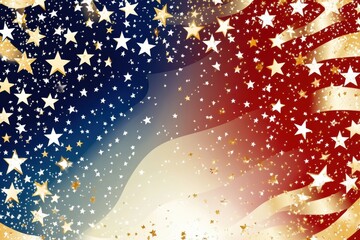 Wall Mural - American Patriotic Stars and Stripes