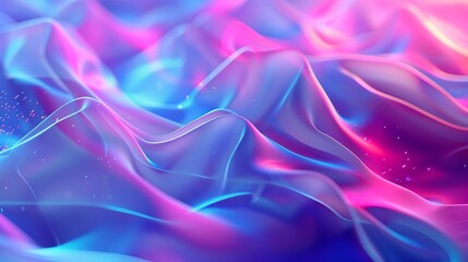 Poster - A stunning abstract background with intertwining geometric shapes in vibrant colors, featuring