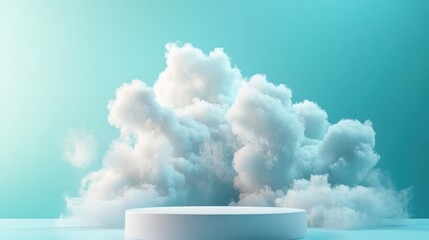 Wall Mural - Minimalist Cloud Platform