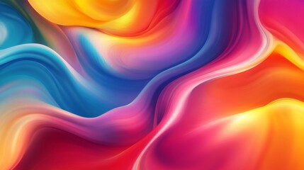 Leinwandbilder - A vibrant abstract background with swirling colors and gradients blending seamlessly, creating a dynamic and visually striking effect.