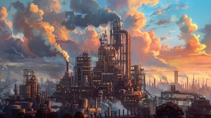 industrial cityscape