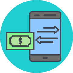 Poster - Money Transfer Vector Icon