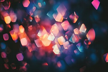 Poster - Abstract colorful bokeh background. Perfect for festive or celebratory designs, adding a touch of sparkle.