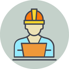 Wall Mural - Industry Worker II Vector Icon