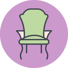 Canvas Print - Chair II Vector Icon