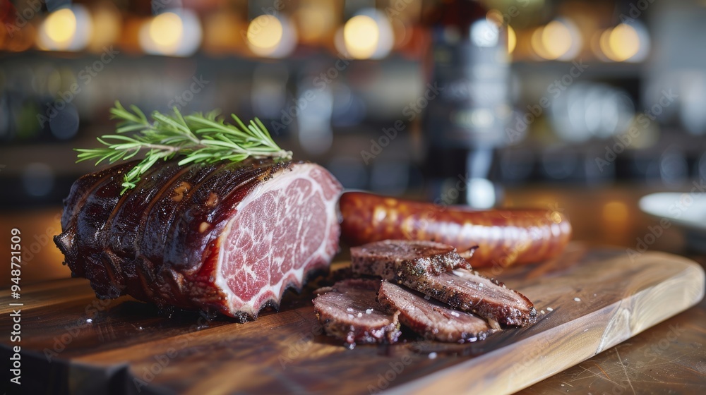 Knuckle Ribs Traditional smokehouse methods for drying pork ribs, steak, knuckle ...