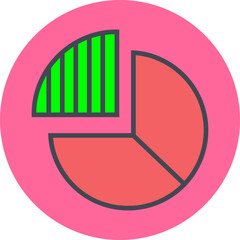 Poster - Pie Chart Vector Icon