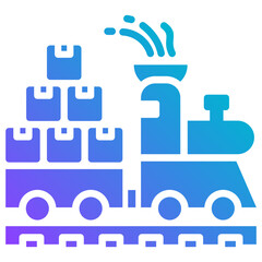 Sticker - Train Cargo Icon