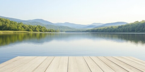 Poster - Mindful presence cultivated amidst the peaceful ambiance of a calm lakeside sanctuary brings renewal and clarity to the soul.