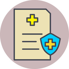 Poster - Health Insurance Vector Icon