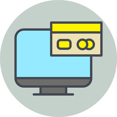 Poster - Online Payment Vector Icon