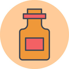 Sticker - Whiskey Vector Icon