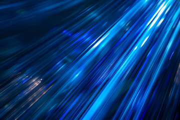 Poster - A blue and white image with a blue line that is very long