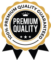 100% premium quality crown and 5 stars badge gold black metallic logo