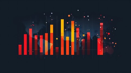 A detailed bar graph showing the distribution of revenue across different regions.