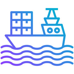 Poster - Cargo Ship Icon