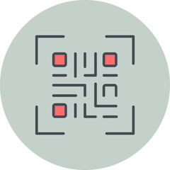 Sticker - QR Code Generator Vector Icon