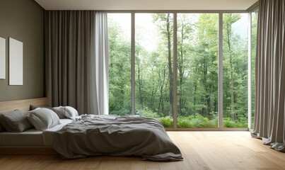 Wall Mural - Bedroom with minimalist design