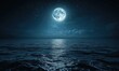 © TheoTheWizard - Bright moon casting a long reflection on the ocean