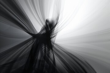 Aufkleber - Generate an image that appears to be in motion despite being still. AI generated