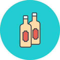 Canvas Print - Wine Bar Vector Icon