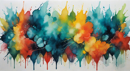 Wall Mural - abstract watercolor background