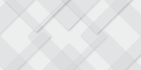 Poster - Abstract modern white and gray pattern geometric luxury gradient line background random square shape design. 3d shadow effects, modern design template background. layered geometric triangle shapes.