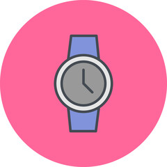 Wall Mural - Wristwatch Vector Icon