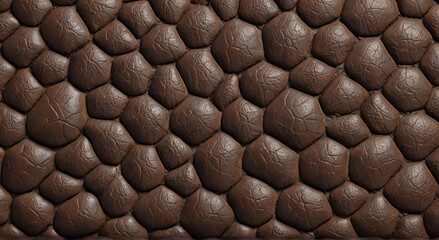 Poster - brown leather texture