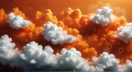 Wall Mural - clouds in the sky