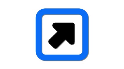 Poster - Animated motion for arrow-up-right icons bringing directional symbols to life, Arrow-up-right icons creating fluid motion in directional arrows .