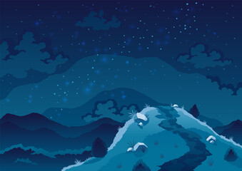 Wall Mural - space exploration, science discovery and astronomy studying. against background of dark sky with sta