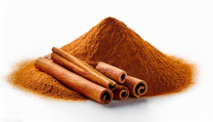 Wall Mural - Cinnamon isolated on a white background