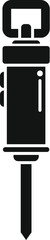 Poster - This simple icon represents a pneumatic hammer, a tool frequently used in construction for demolition tasks