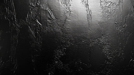 Wall Mural - smooth, unblemished sheet of black paper, highlighting its uniform texture and matte finish, ideal f