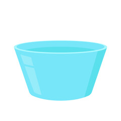 Wall Mural - Blue Bowl. Bowl on white background. bowl vector.