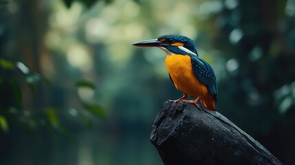 Wall Mural - yellow billed hornbill