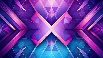 Poster - abstract background with triangles