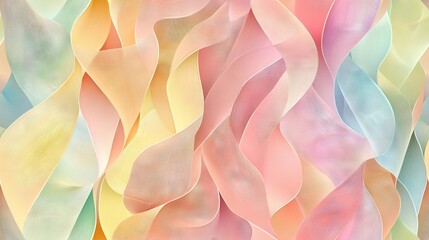 Wall Mural -   A close-up of a multicolored background with wavy lines at the bottom of the image