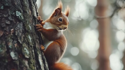 Wall Mural - squirrel in the park