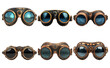 © humble - Vintage steampunk goggles in various designs isolated on transparent background