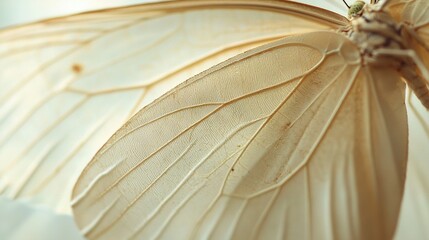 Wall Mural -   A sharp image of a butterfly's wing with a clear view of its backside