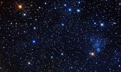 Wall Mural - a starry night sky with a long line of stars