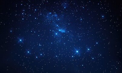Wall Mural - a starry night sky with a long line of stars