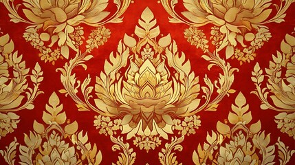 Wall Mural - Thai frame,Thai pattern,Thai background,Thai food