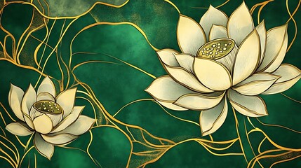 Wall Mural - Thai frame,Thai pattern,Thai background,Thai food