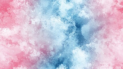 Poster -   Red, White, and Blue Background with Snowflake Pattern