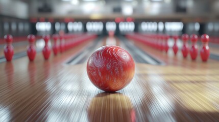 Bowling Ball on Lane