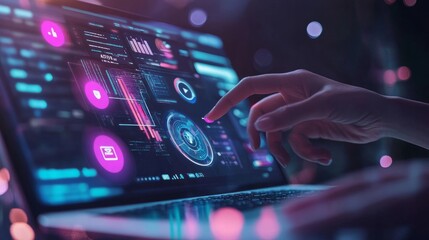Wall Mural - concepts of seo (search engine optimization), website traffic ranking, and internet technology for b