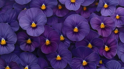 Sticker - violet flowers background